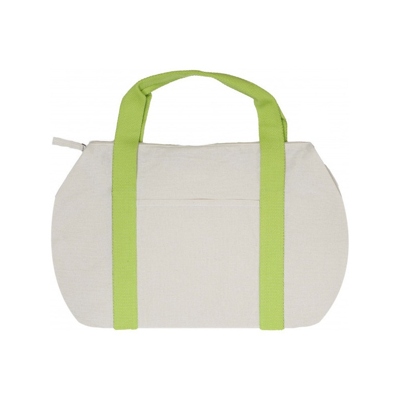 Le sac de sport coton zippé - 170 GR/M² vert