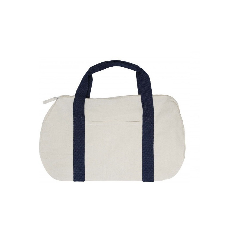 Le sac de sport coton zippé - 170 GR/M² bleu marine