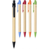 stylo à bille carton recyclé, personnalisé avec votre logo. Impression en France