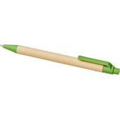 stylo carton recyclé vert