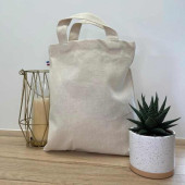 Petit sac coton LOURMEL - 250 GR/M² - made in France - 100% bio - couleur écru