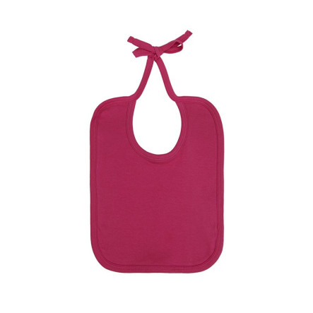 Bavoir bébé 100% coton Bio personnalisé rouge