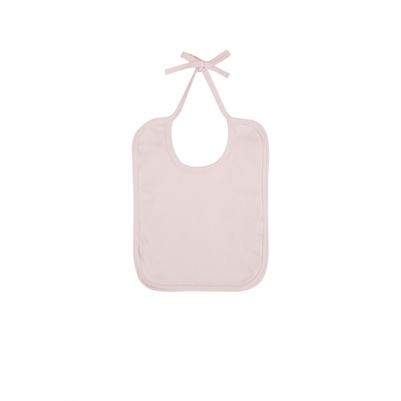 Bavoir bébé 100% coton Bio personnalisé rose