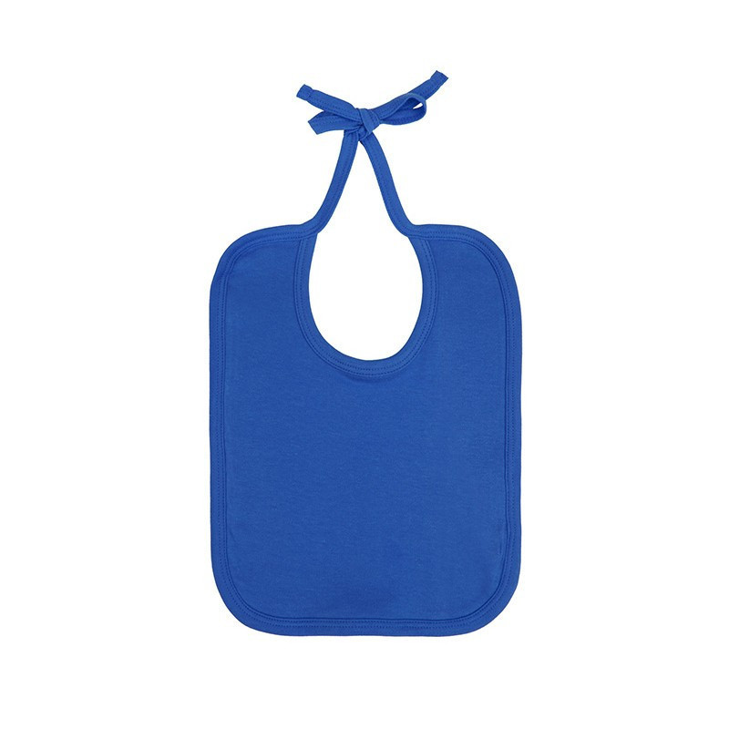 Bavoir bébé 100% coton Bio personnalisé bleu