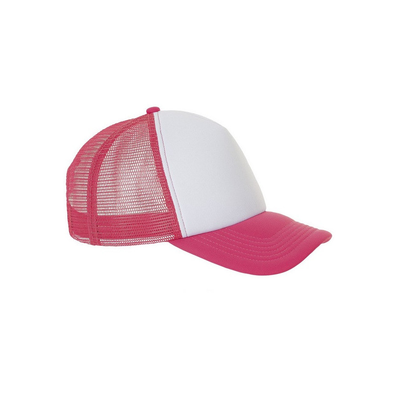 Casquette rose personnalisable en impression sublimation