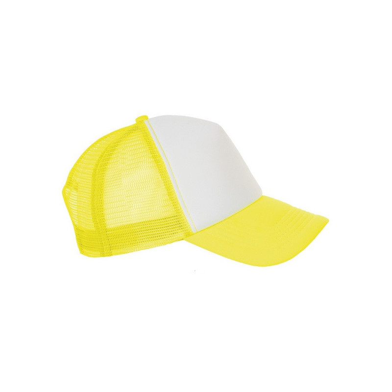 Casquette jaune fluo personnalisable