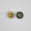Pin's rond argenté et or made in france personnalisable