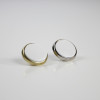 Pin's rond argenté et or made in france personnalisable