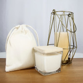 Bougie parfumée - personnalisable - Made in France - Fabriquées à Grasse - Pochon en coton, réutilisable