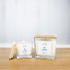 Bougie parfumée - personnalisée - Made in France  - Couvercle en bois de pin