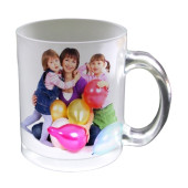 Personnalisez un mug en verre dépoli avec votre logo