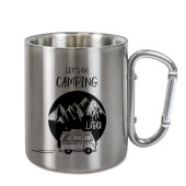 Mug INOX mousqueton personnalisable