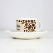 Tasse EXPRESSO avec soucoupe communication de votre entreprise