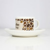 Tasse EXPRESSO avec soucoupe communication de votre entreprise