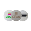 Badge français Bois ROND à aimant - personnalisable en ligne