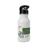 Gourde personnalisée en acier inoxydable avec bouchon paille - France
