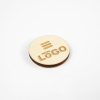Badge français Bois ROND à aimant - personnalisable en ligne