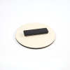 Badge français Bois ROND à aimant - personnalisable en ligne