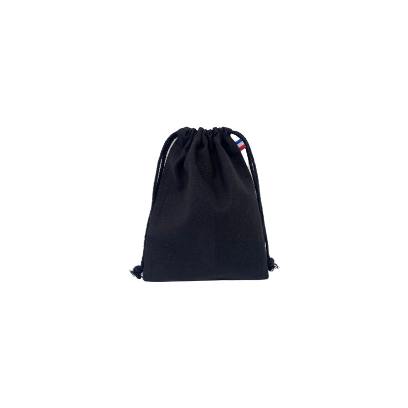 Pochon coton CRIMEE XS - 250 GR/M² - made in France - 100% bio - couleur noir - impression numérique