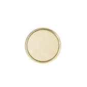 Pin's rond bois or - 20mm - personnalisable en ligne