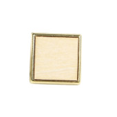Pin's carré bois or - 18mm