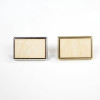 Pin's rectangulaire bois Argent et or - 24x18mm - personnalisable en ligne