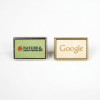 Pin's Rectangle bois Or - 24 x 18 mm - Made in France
