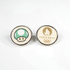 Pin's Rond Bois Argent - 25 mm - MIF