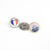 Pin's Rond Argent - 25 mm - Made in France