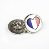 Pin's Rond Argent - 25 mm - personnalisable en ligne