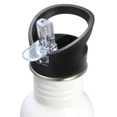 Gourde personnalisée en acier inoxydable avec bouchon paille - France