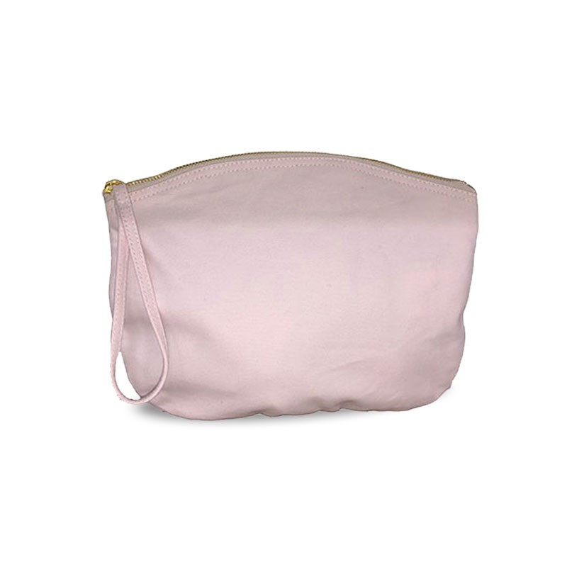 Grande trousse BIO 407 GR/M² - rose pastel - zip