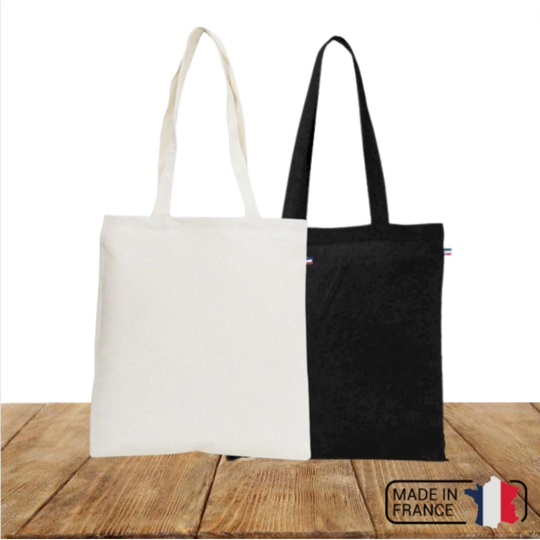 Tote bag français Bagart écru et noir