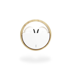 Les écouteurs Bluetooth personnalisable en bambou
