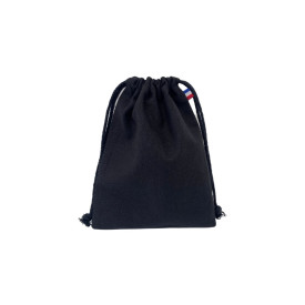Pochon coton CRIMEE S - 250 GR/M² - made in France - 100% bio - couleur noir - impression numérique