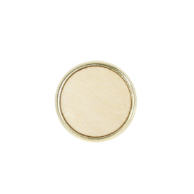 Pin's rond bois or - 20mm - personnalisable en ligne