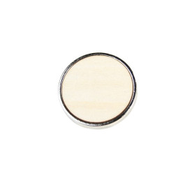 Pin's rond bois argenté - 20mm - personnalisable en ligne