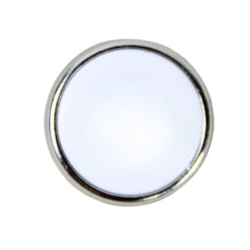 Pin's Rond Argent - 25 mm - personnalisable